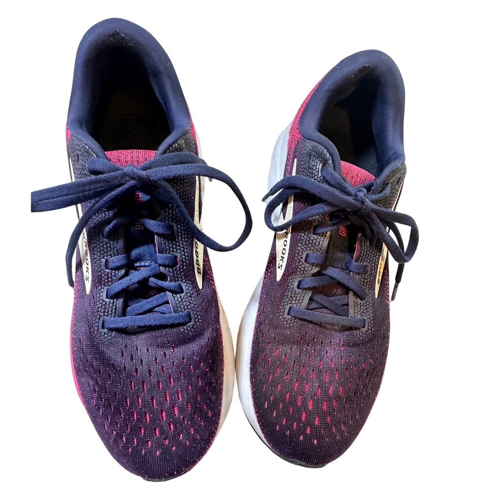 Brooks Ghost 16 Womens Running Shoes Purple Pink 1204072A422 Narrow size 9